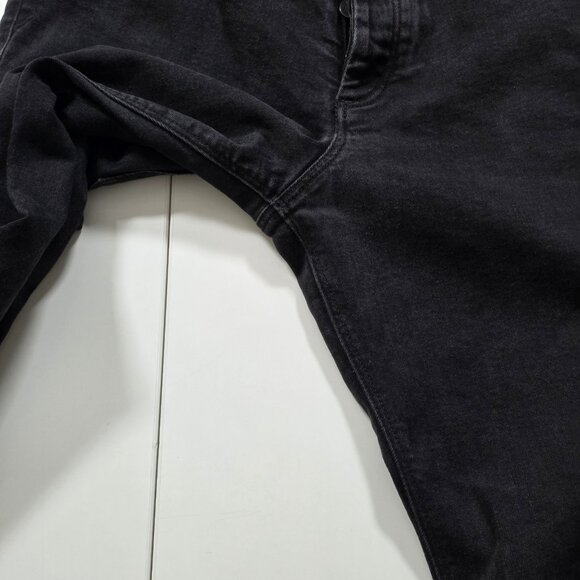 Zadig & Voltaire Jeans Mens 32x30 Black Denim Homme Strokes Noir Grunge Stretch - Picture 11 of 16